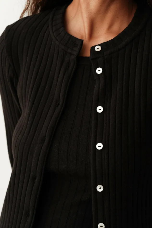 Women DONNI Tops The Sweater Rib Cardi