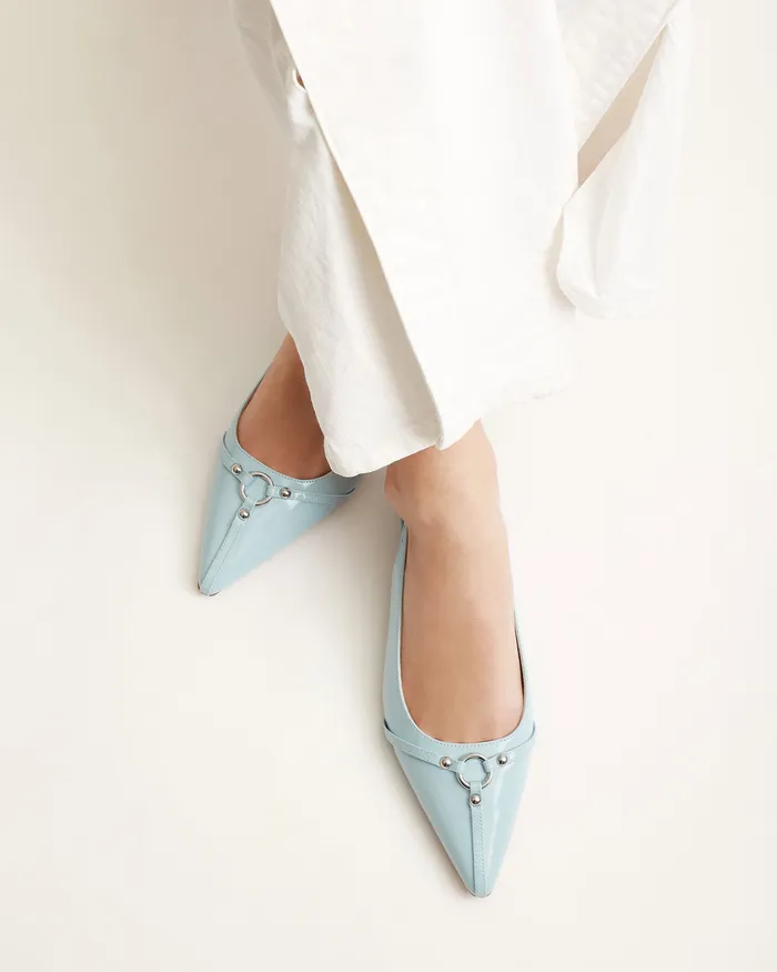 Women DRESS jomercer Victoria dress flats sky blue patent Women DRESS jomercer Victoria dress flats sky blue patent