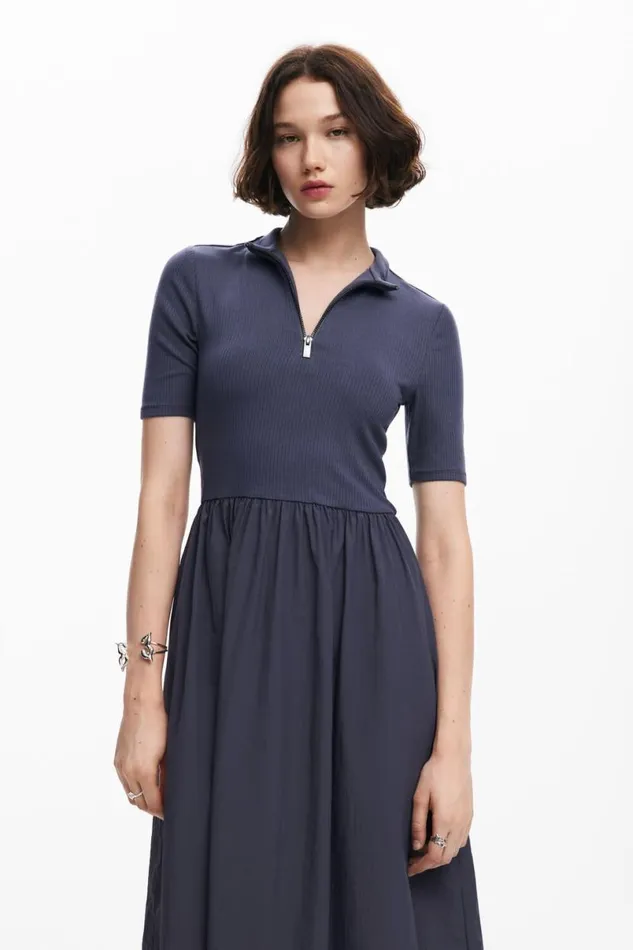 Women Dresses And Jumpsuits Desigual Hybrid Midi Dress