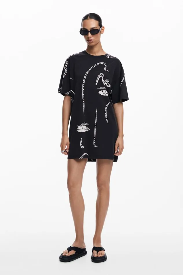 Women Dresses And Jumpsuits Desigual Illustrated Dress