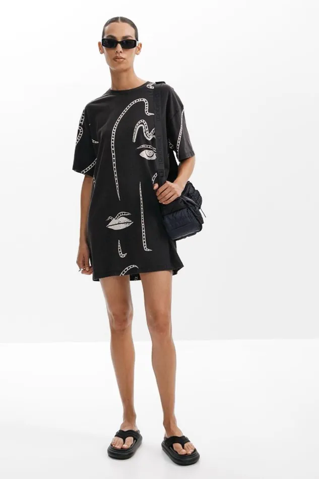 Women Dresses And Jumpsuits Desigual Illustrated Dress