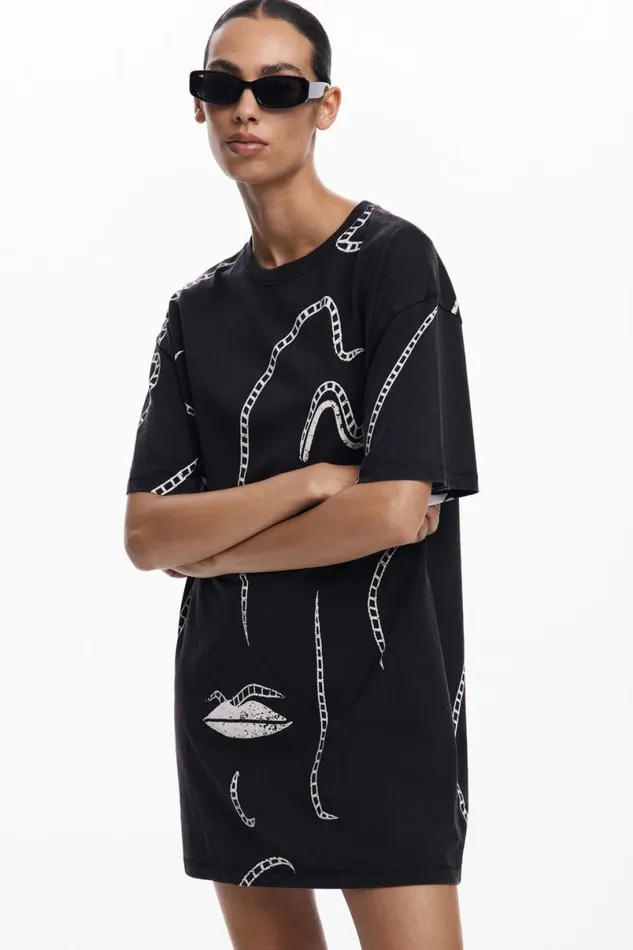 Women Dresses And Jumpsuits Desigual Illustrated Dress