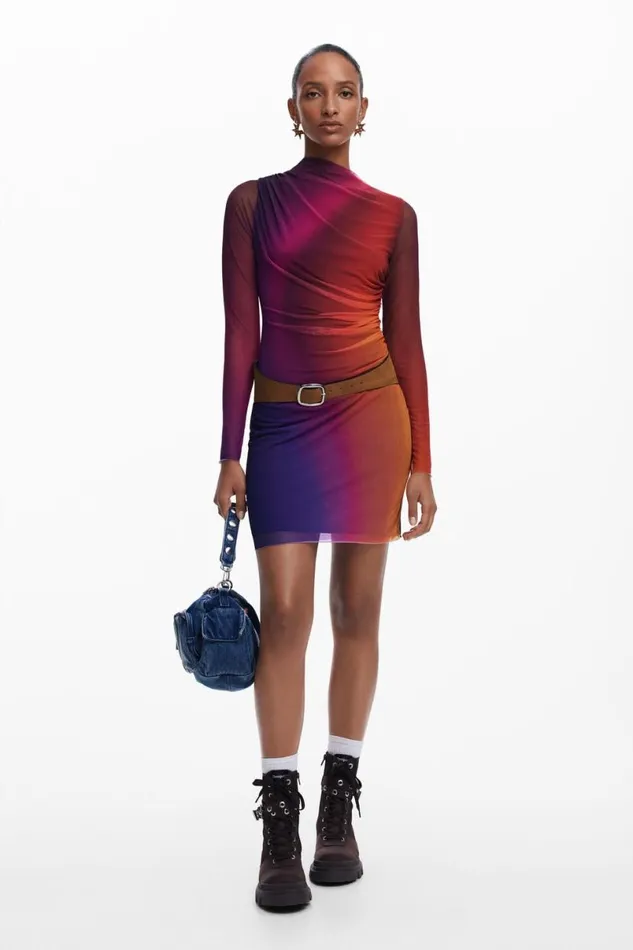Women Dresses And Jumpsuits Desigual Ombre Short Dress