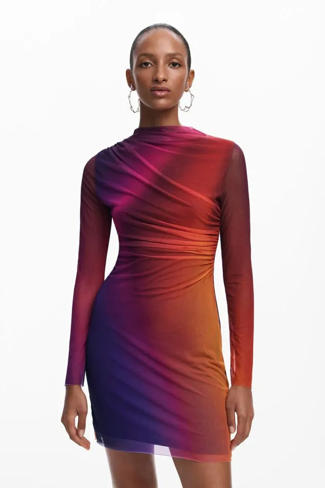 Women Dresses And Jumpsuits Desigual Ombre Short Dress