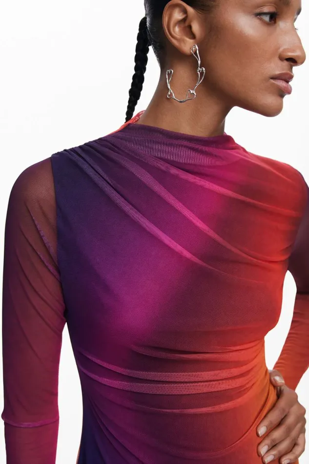 Women Dresses And Jumpsuits Desigual Ombre Short Dress