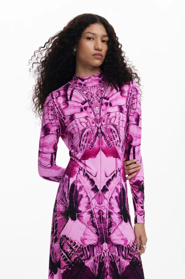 Women Dresses And Jumpsuits Desigual Printed Midi Dress