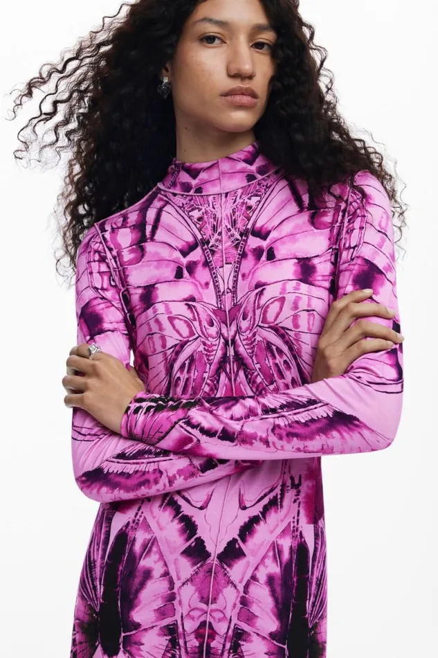 Women Dresses And Jumpsuits Desigual Printed Midi Dress