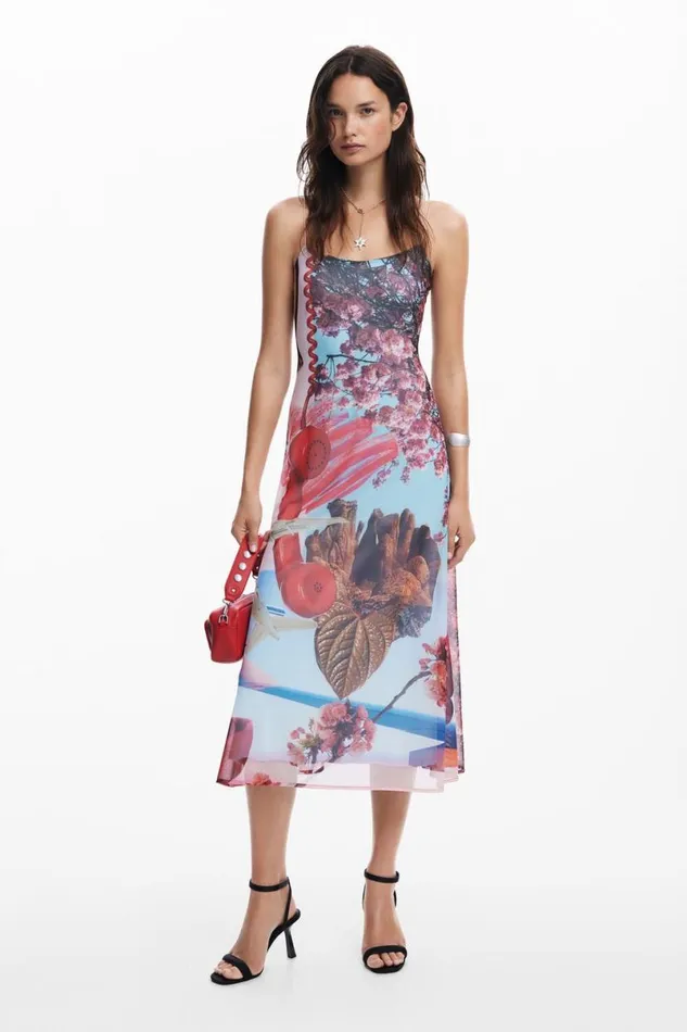 Women Dresses And Jumpsuits Desigual Printed Midi Dress M Christian Lacroix