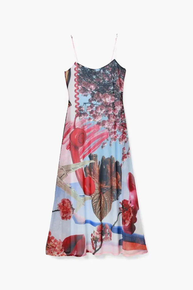 Women Dresses And Jumpsuits Desigual Printed Midi Dress M Christian Lacroix