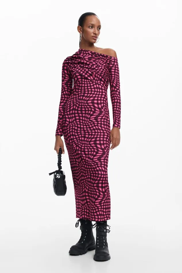 Women Dresses And Jumpsuits Desigual Psychedelic Check Dress