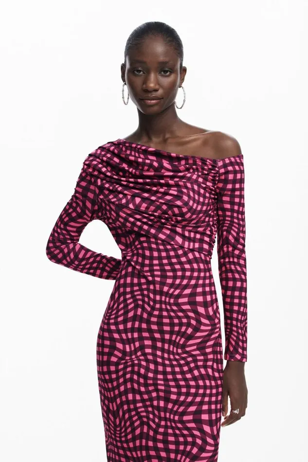 Women Dresses And Jumpsuits Desigual Psychedelic Check Dress