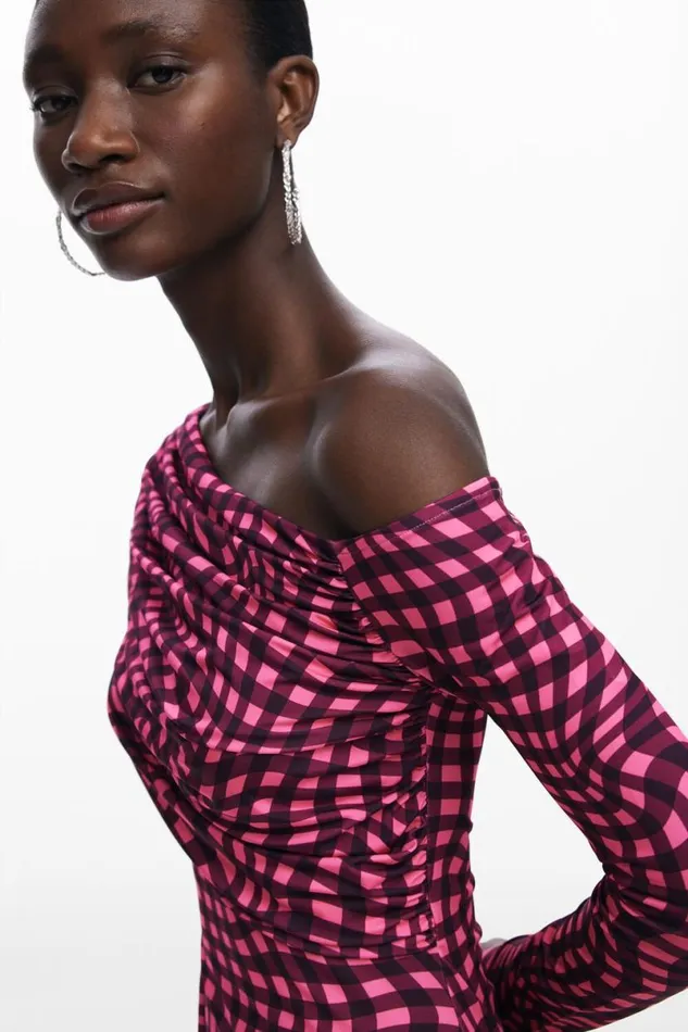 Women Dresses And Jumpsuits Desigual Psychedelic Check Dress