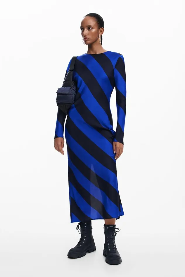 Women Dresses And Jumpsuits Desigual Striped Midi Dress