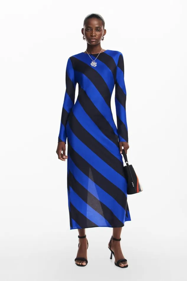 Women Dresses And Jumpsuits Desigual Striped Midi Dress