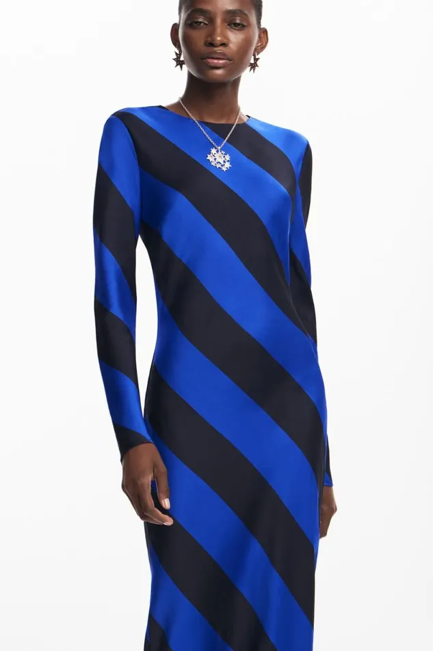 Women Dresses And Jumpsuits Desigual Striped Midi Dress