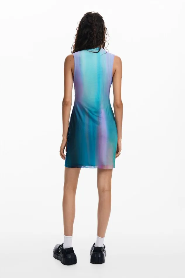 Women Dresses And Jumpsuits Desigual Tulle Dress With Gradient Effect