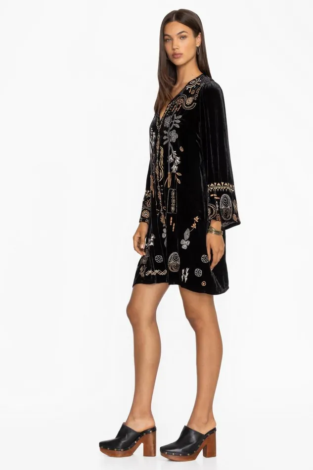 Women Dresses Johnny Was KIMONO SLEEVE RELAXED DRESS Black