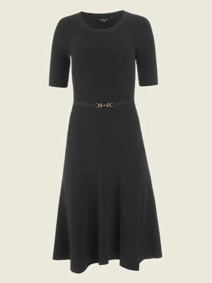 Women Dresses Marciano Laila Ribbed Sweater Dress Chenille Green Women Dresses Marciano Laila Ribbed Sweater Dress Chenille Green