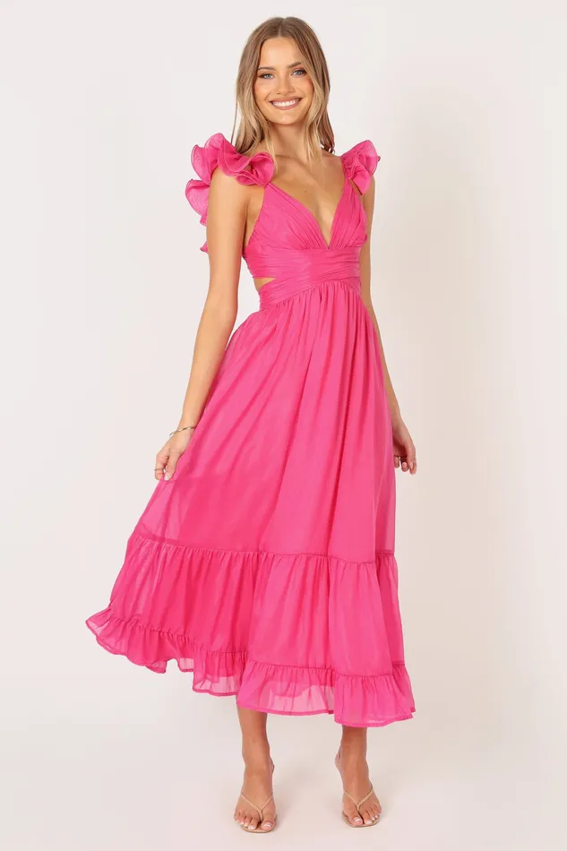 Women Dresses petalandpup Bonito Midi Dress 8211 Berry Berry