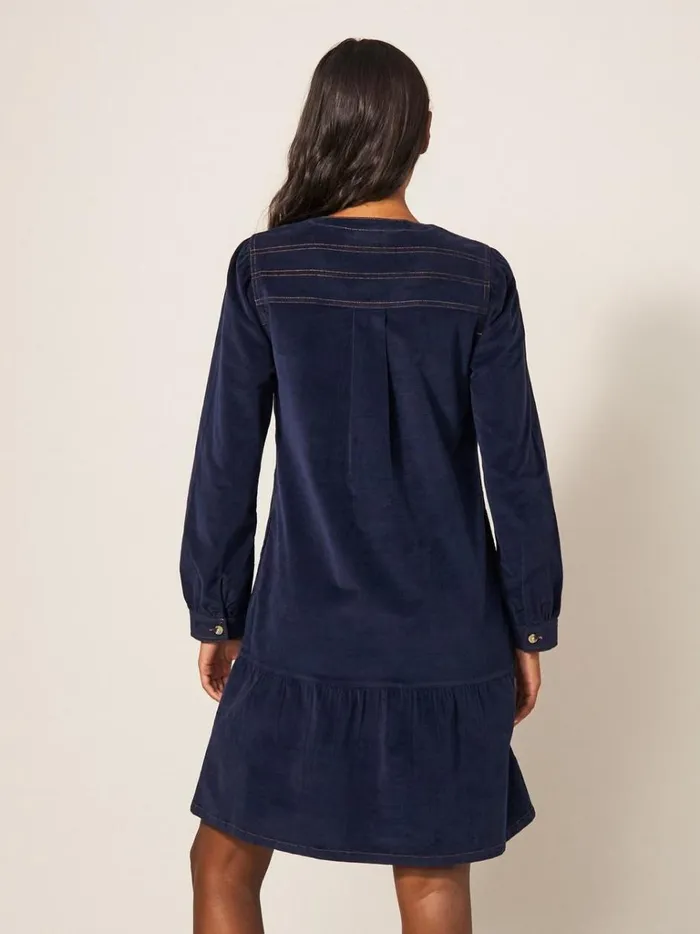 Women DRESSES White Stuff Norma Cord Dress Dark Navy Women DRESSES White Stuff Norma Cord Dress Dark Navy