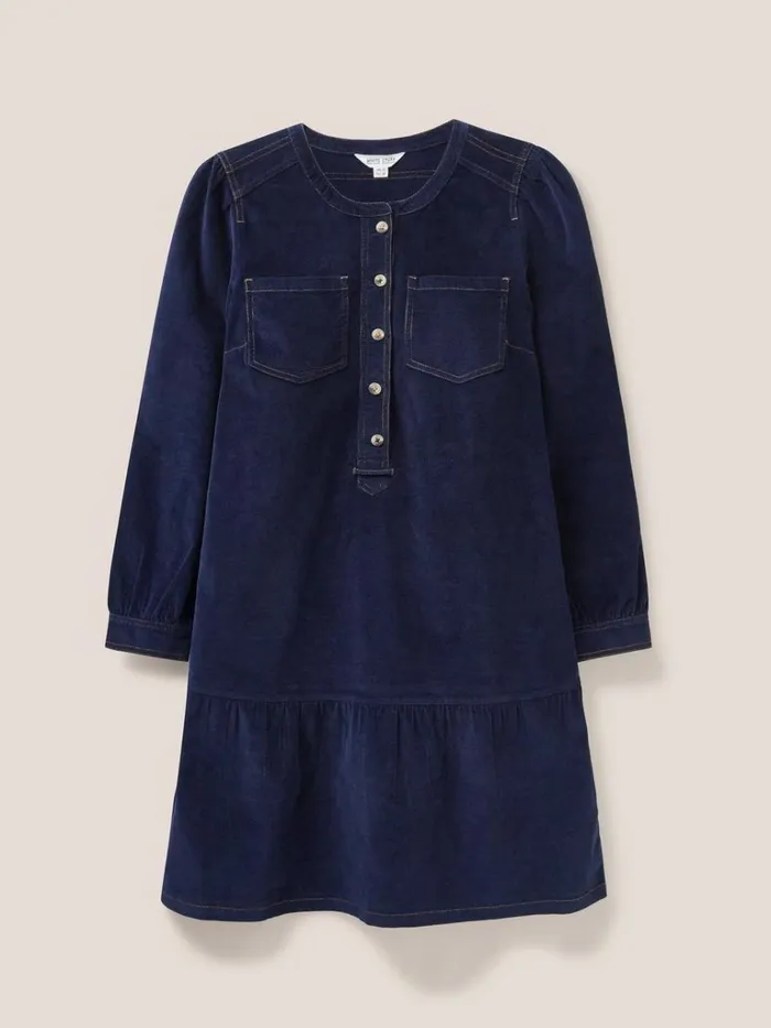 Women DRESSES White Stuff Norma Cord Dress Dark Navy Women DRESSES White Stuff Norma Cord Dress Dark Navy