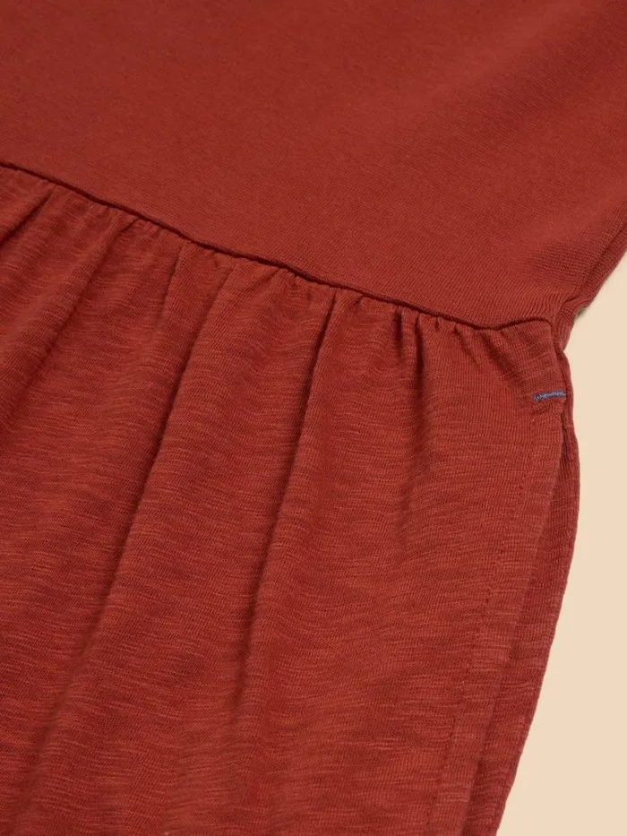 Women DRESSES White Stuff Vera Jersey Midi Dress Dk Red