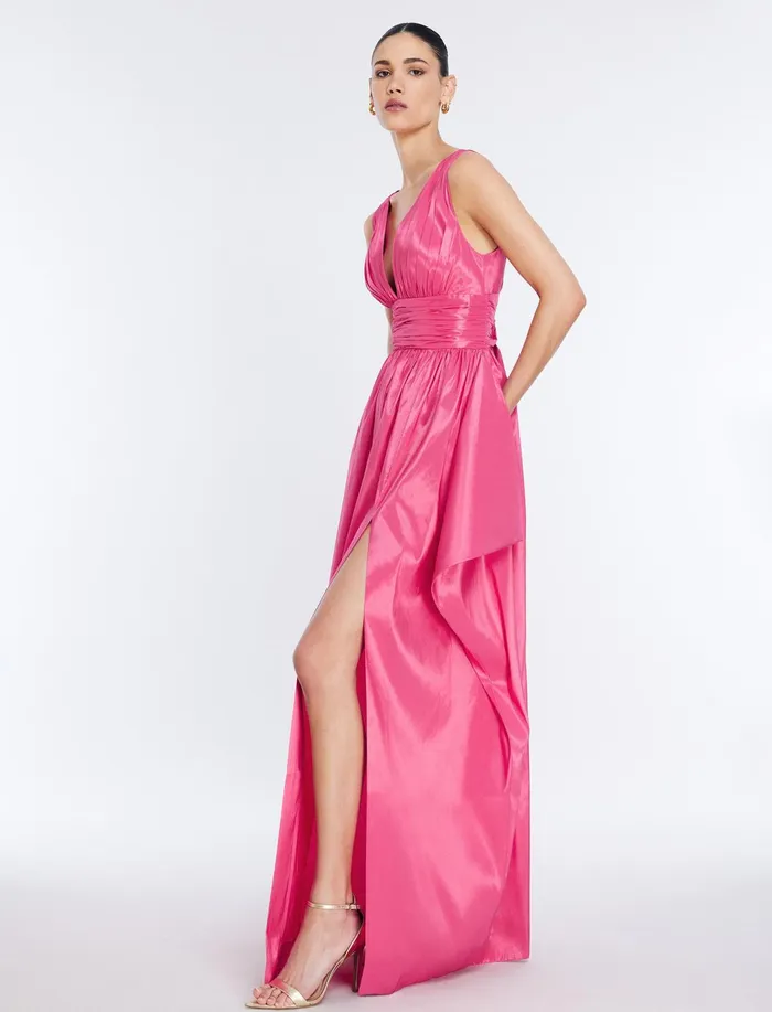 Women Evening Dresses and Gowns BCBG Phoenix Plunging VNeck Gown Bright Rose