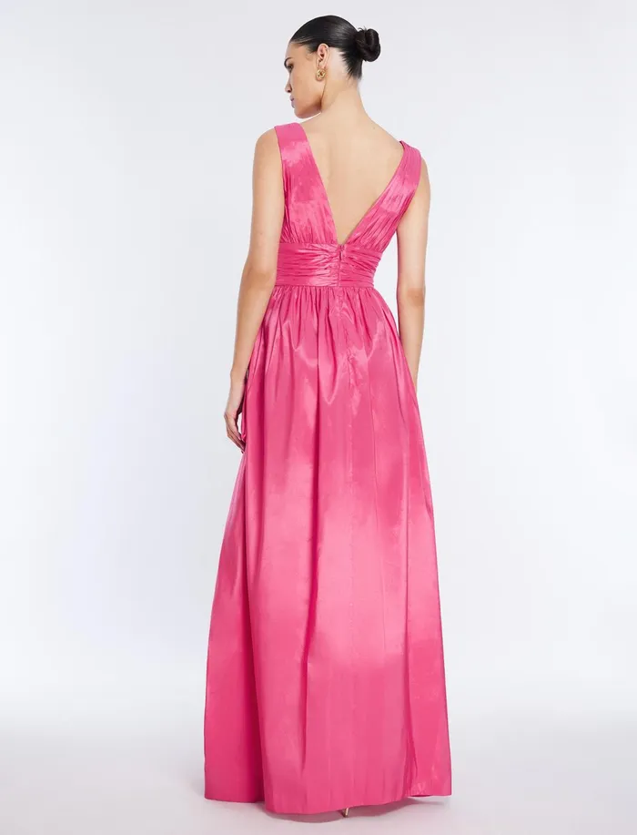 Women Evening Dresses and Gowns BCBG Phoenix Plunging VNeck Gown Bright Rose