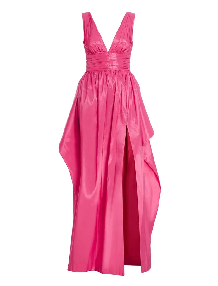 Women Evening Dresses and Gowns BCBG Phoenix Plunging VNeck Gown Bright Rose