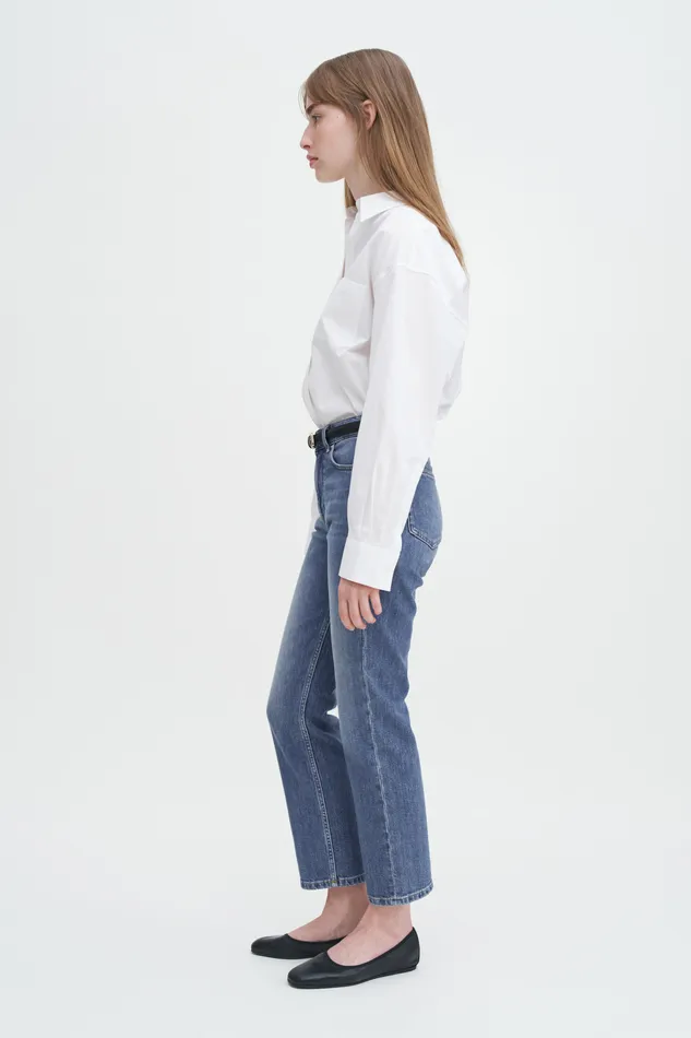 Women filippak Stella Cropped Mid Blue Wash Mid Blue Jeans