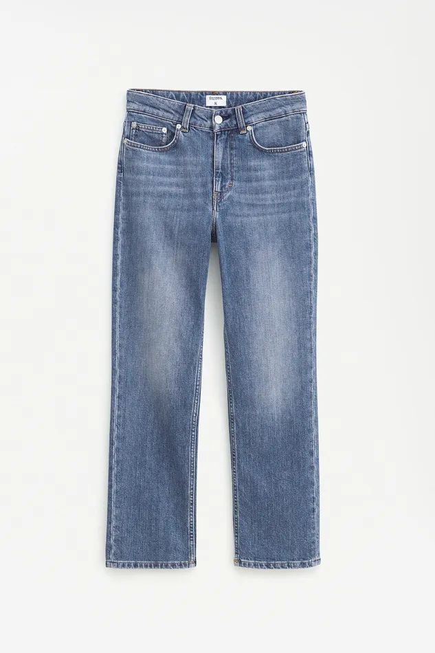 Women filippak Stella Cropped Mid Blue Wash Mid Blue Jeans