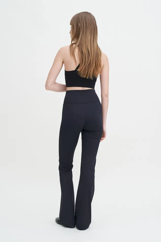 Women filippak Trumpet Leggings Black Leggings