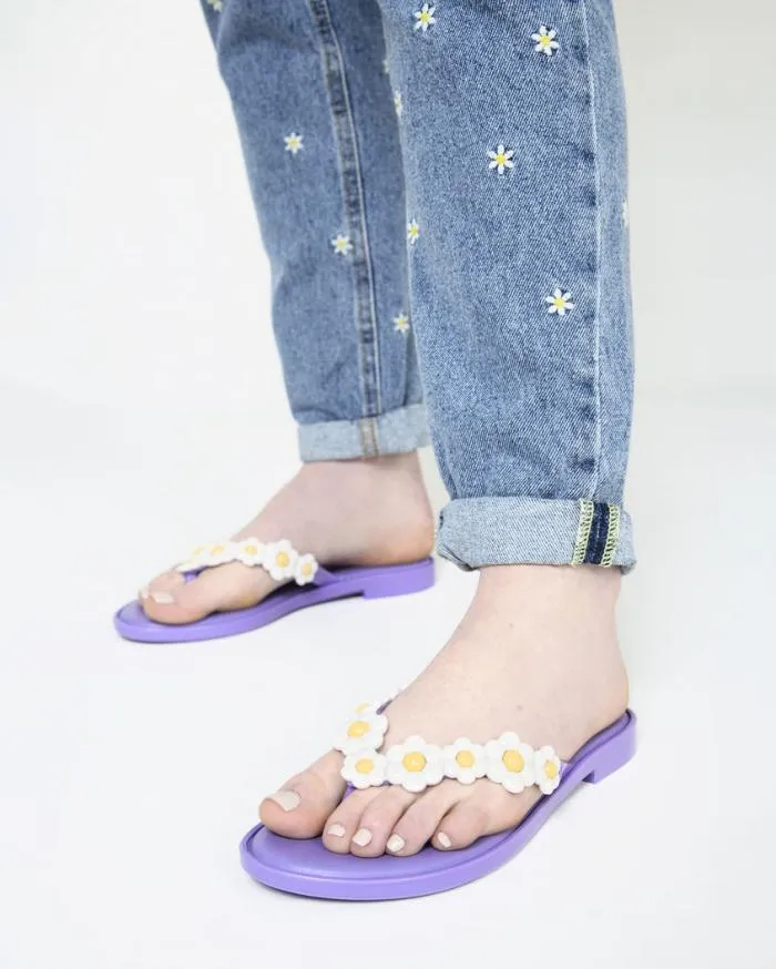 Women Flip Flop Spring Lilacwhite Melissa Flip Flops