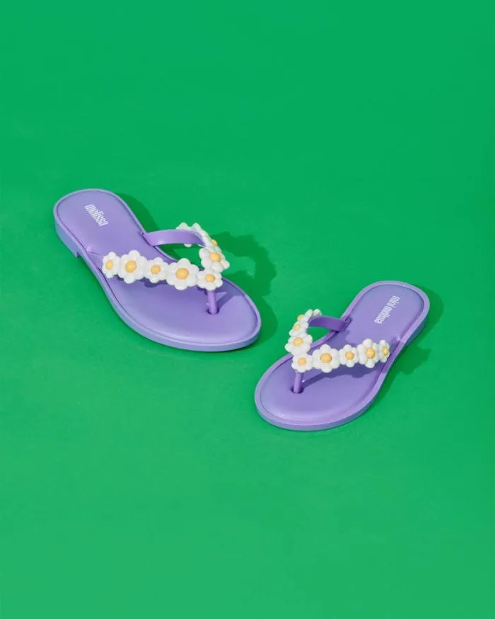 Women Flip Flop Spring Lilacwhite Melissa Flip Flops