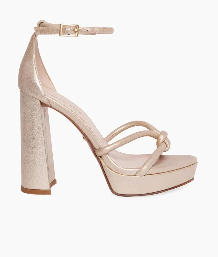 Women Gilian Platform 8211 Gold Pelle Moda High Heels