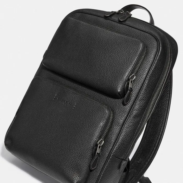 Women Gotham Backpack Black Copperblack Coach Backpacks