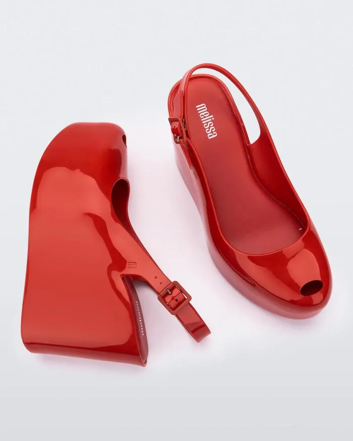 Women Groovy Red Melissa Platforms