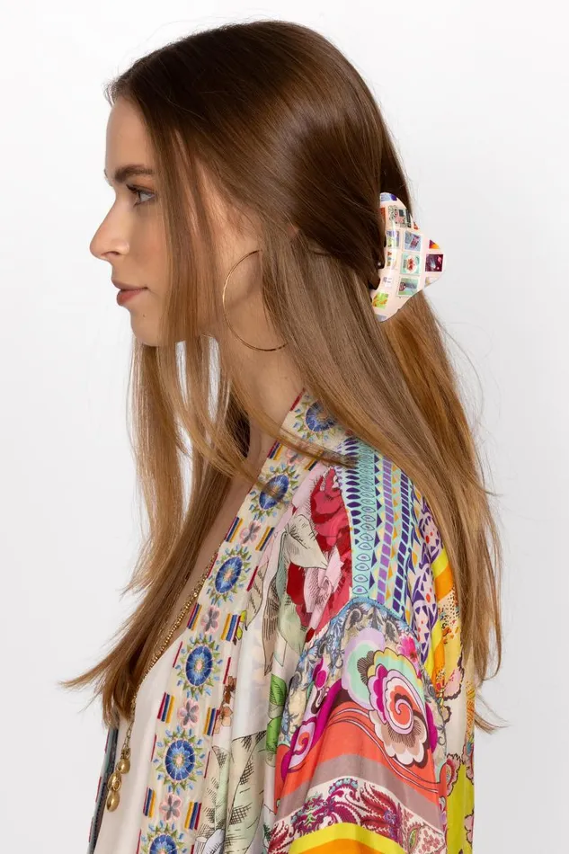 Women Hair Accessories Johnny Was SEKAI HAIRCLIP Cream Women Hair Accessories Johnny Was SEKAI HAIRCLIP Cream