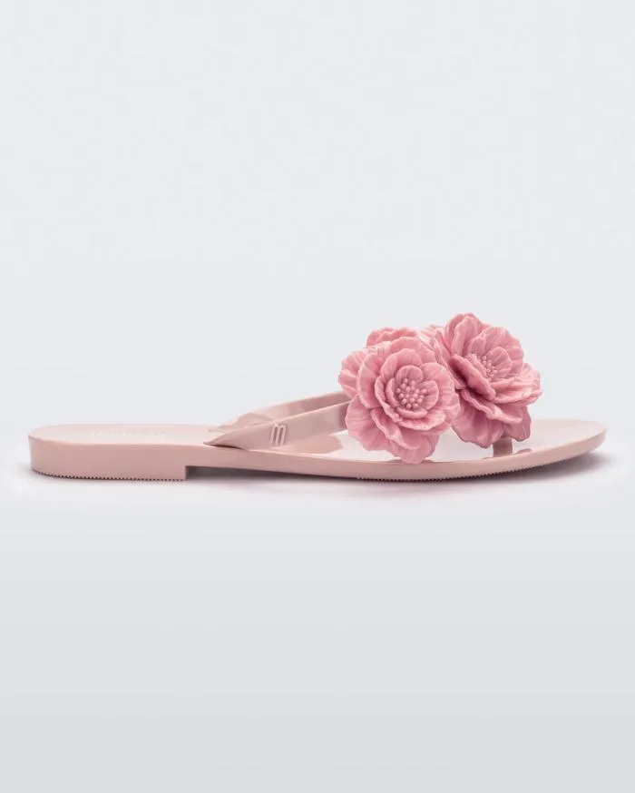 Women Harmonic Springtime Pink Melissa Flip Flops