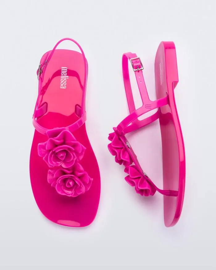 Women Harmonic Squared Garden Pink Melissa Sandals