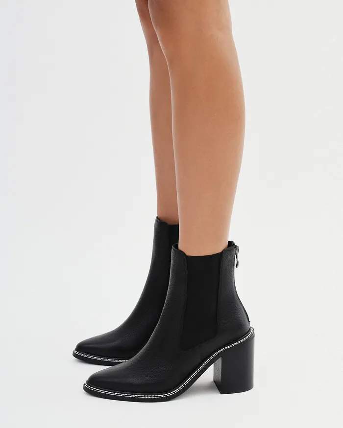 Women HIGH BOOTS jomercer Luxe high ankle boots black leather Women HIGH BOOTS jomercer Luxe high ankle boots black leather