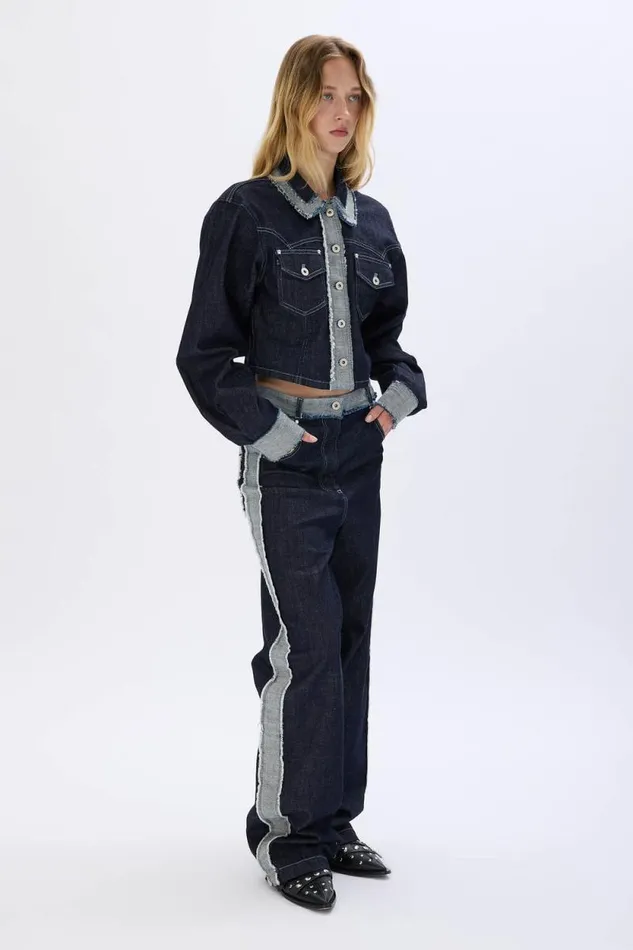 Women Highwaisted Denim Trousers Blue Blue Sonia Rykiel Trousers And Denim