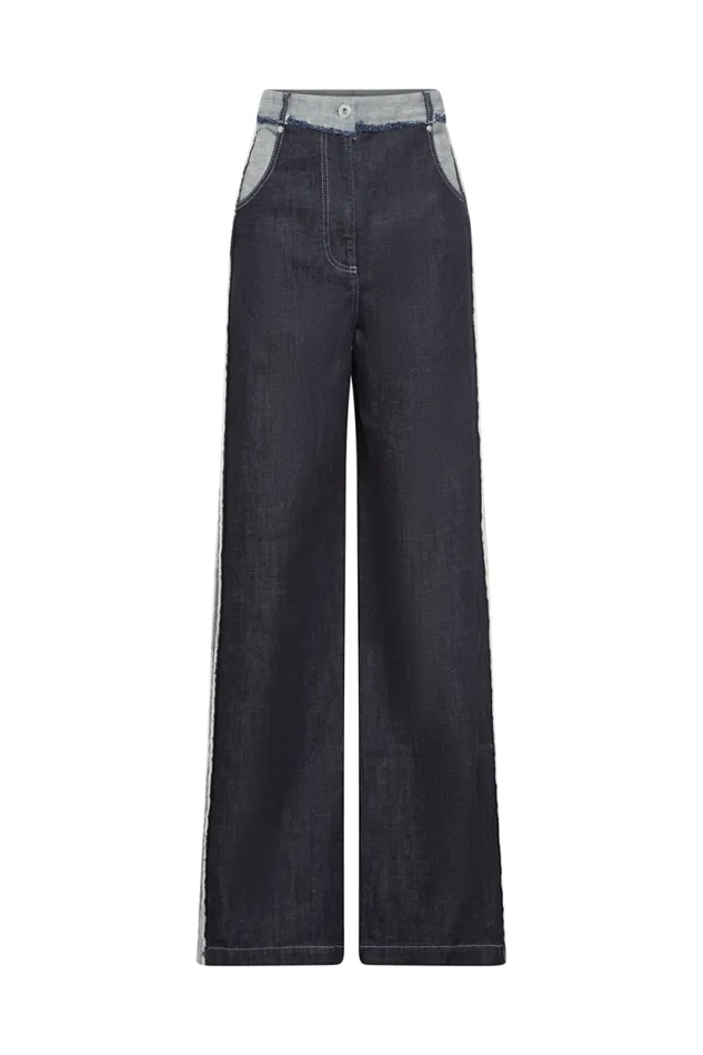 Women Highwaisted Denim Trousers Blue Blue Sonia Rykiel Trousers And Denim