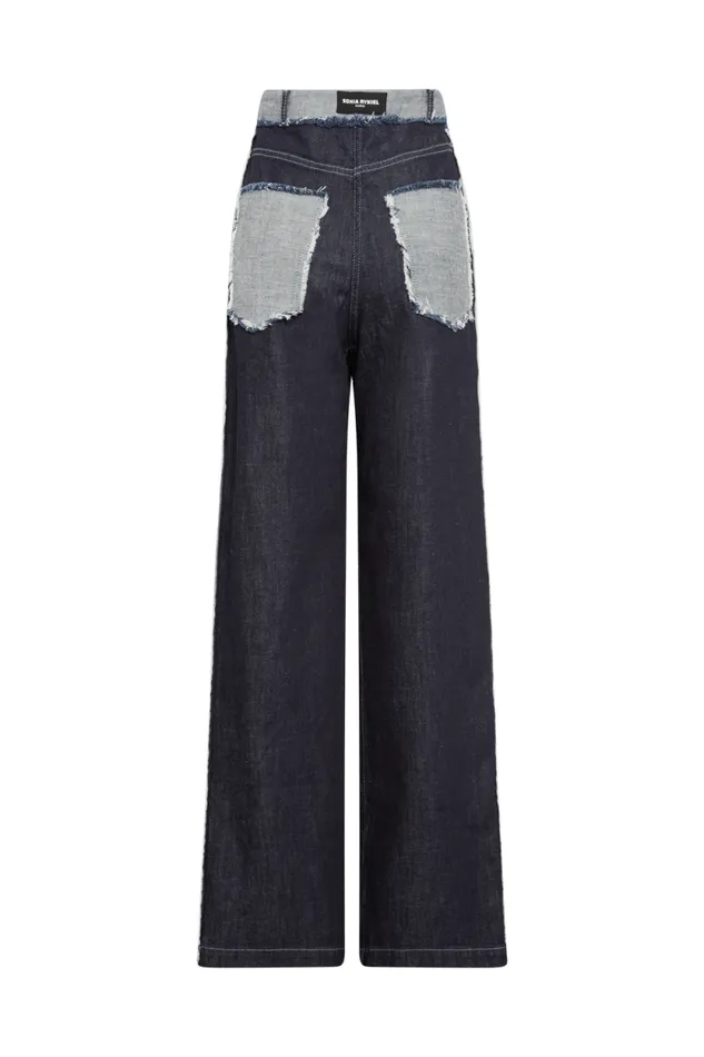 Women Highwaisted Denim Trousers Blue Blue Sonia Rykiel Trousers And Denim