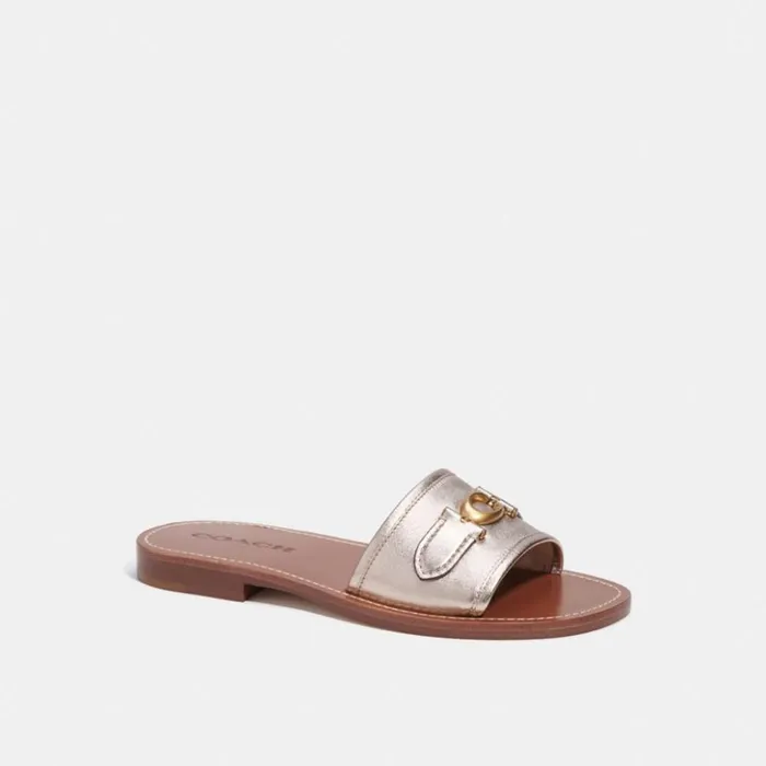 Women Ina Sandal Platinum Champagne Coach Sandals