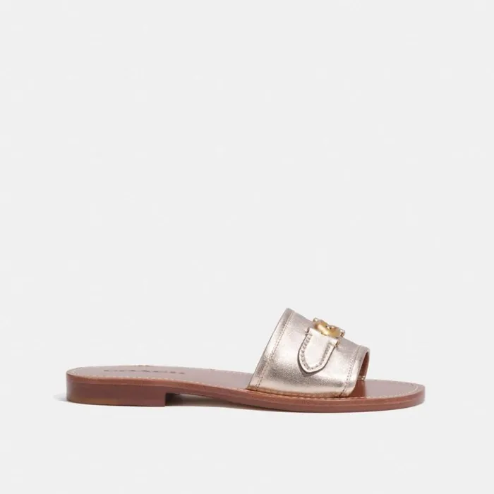 Women Ina Sandal Platinum Champagne Coach Sandals