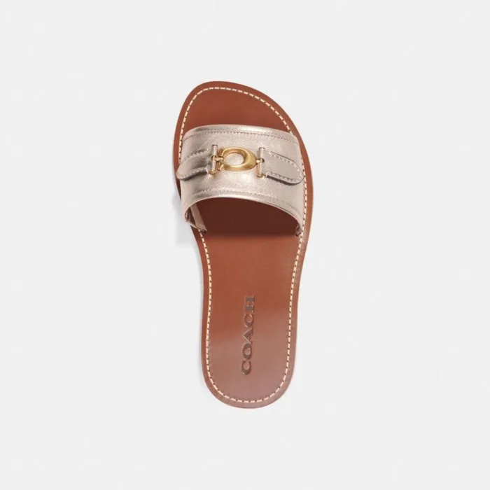 Women Ina Sandal Platinum Champagne Coach Sandals