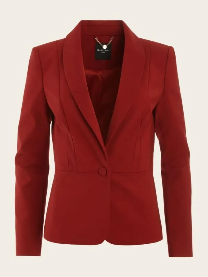 Women Jackets Marciano Hollywood Blazer Dark Jam Red