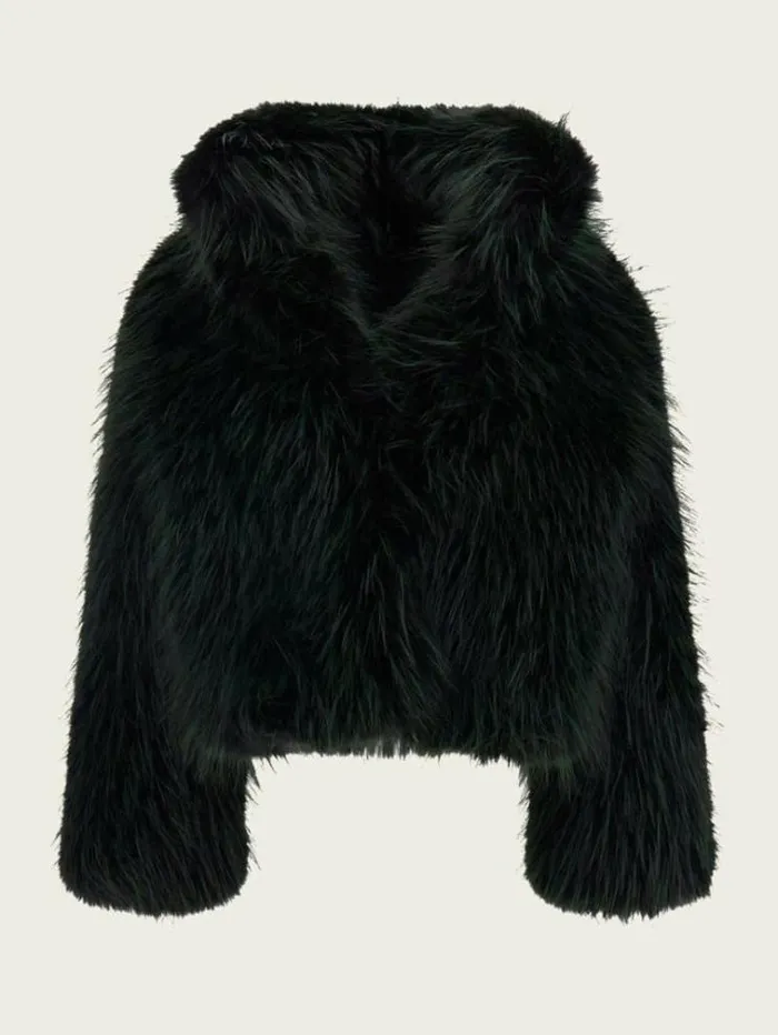 Women Jackets Marciano Lula FauxFur Coat Dark Tormalite Multi Women Jackets Marciano Lula FauxFur Coat Dark Tormalite Multi