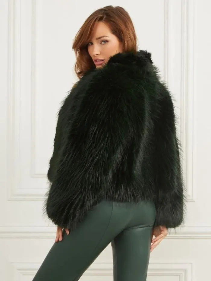 Women Jackets Marciano Lula FauxFur Coat Dark Tormalite Multi Women Jackets Marciano Lula FauxFur Coat Dark Tormalite Multi